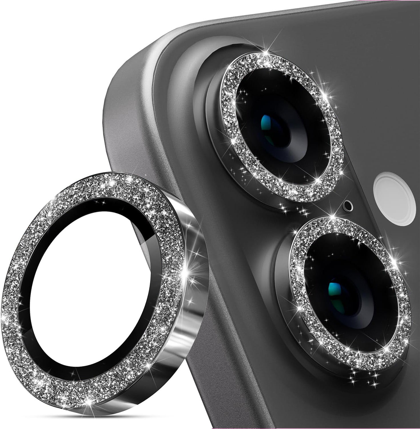 iPhone 16 Sparkling Diamond-Inspired Cell Phone Lens Protectors